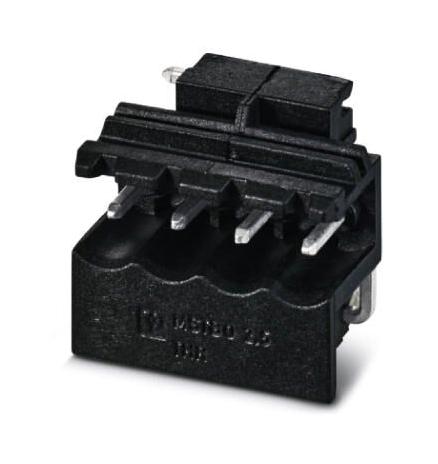 MSTBO 2,5/ 4-G1L THRR44 BK TERMINAL BLOCK, HEADER, R/A, 4WAY, TH PHOENIX CONTACT