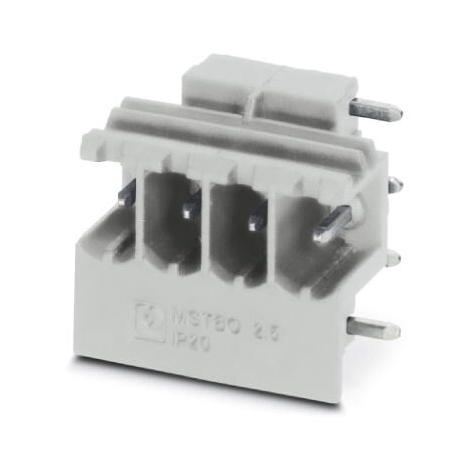MSTBO 2,5/ 4-G1PR GY7035 TERMINAL BLOCK, HEADER, R/A, 4WAY, TH PHOENIX CONTACT