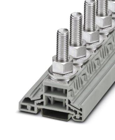 HV M12/1 HIGH CURRENT TERMINAL BLOCK, 1WAY, GREY PHOENIX CONTACT