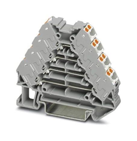 PTRV 4 /WH MARSHALLING TERMINAL, 16WAY, 14AWG, GRY PHOENIX CONTACT