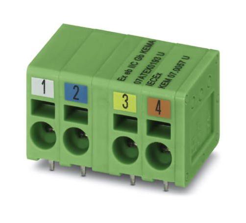 SPT 2,5/ 4-H-EX PROFINET 2 TB, WIRE TO BRD, 4POS, 14AWG PHOENIX CONTACT