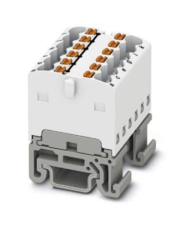 PTFIX 12X1,5-NS15A WH TB, DISTRIBUTION BLOCK, 12P, 14AWG, WHT PHOENIX CONTACT
