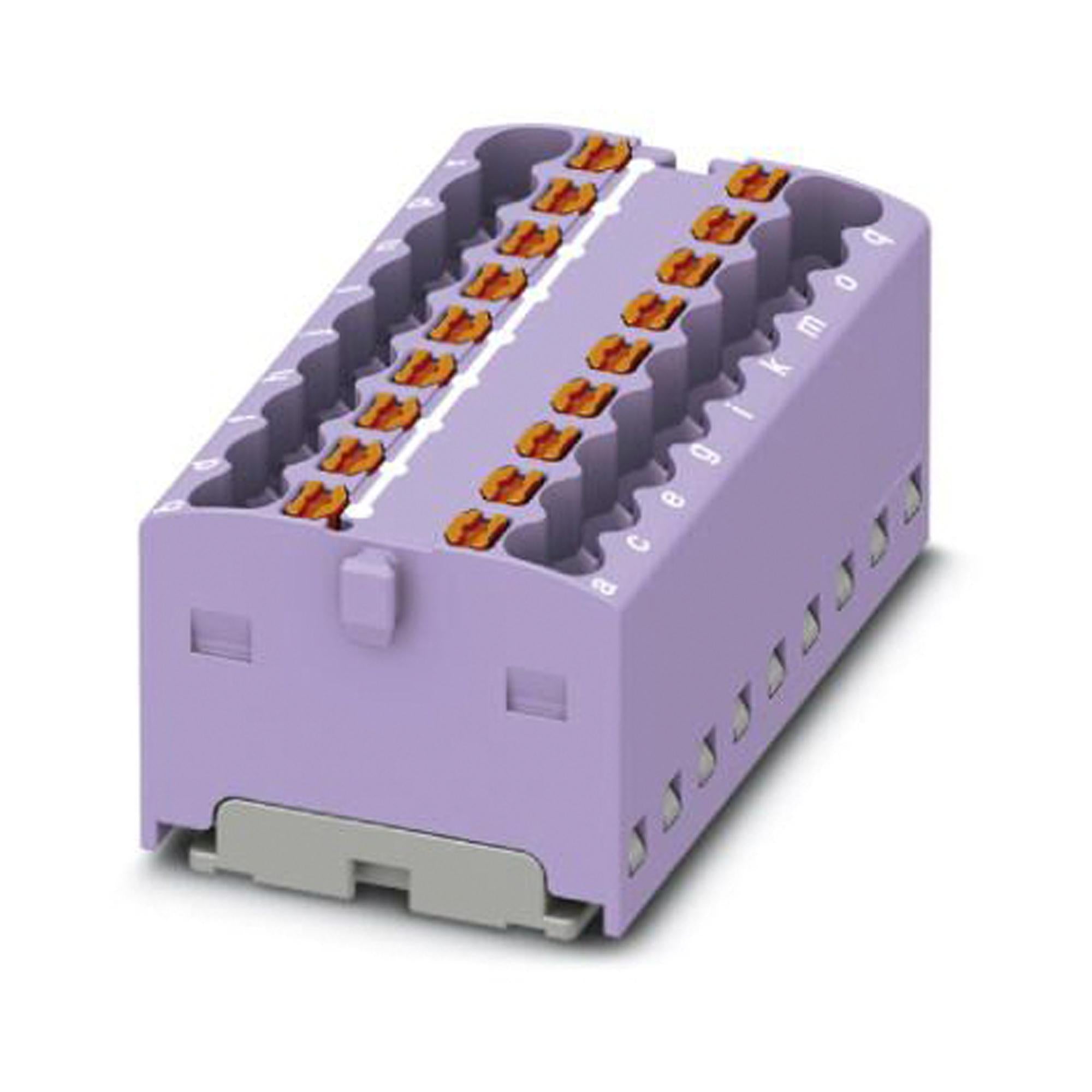 PTFIX 18X1,5 VT TB, DISTRIBUTION BLOCK, 18P, 14AWG, VIO PHOENIX CONTACT
