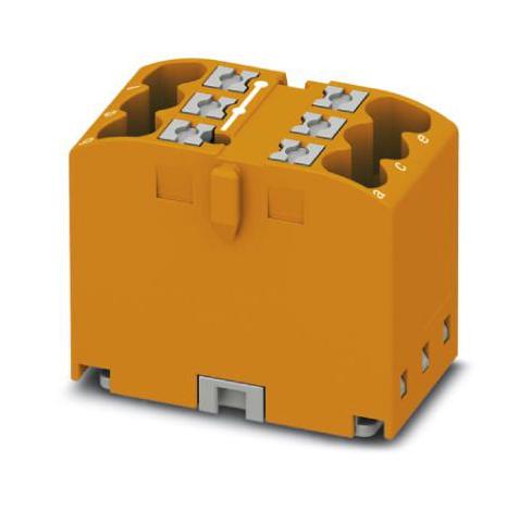 PTFIX 6X2,5-G OG TB, POWER DISTRIBUTION, 6P, 12AWG, ORG PHOENIX CONTACT