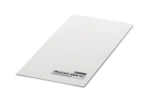 SBS10:UNBEDRUCKT MARKER CARD, BLANK, 10MM, WHITE, TB PHOENIX CONTACT