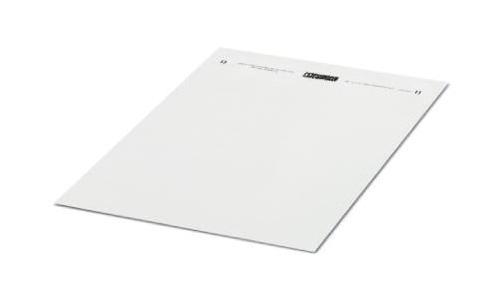 SK U/2,8 WH CUS MARKER SHEET, BLANK, 2.8MM, WHITE, TB PHOENIX CONTACT
