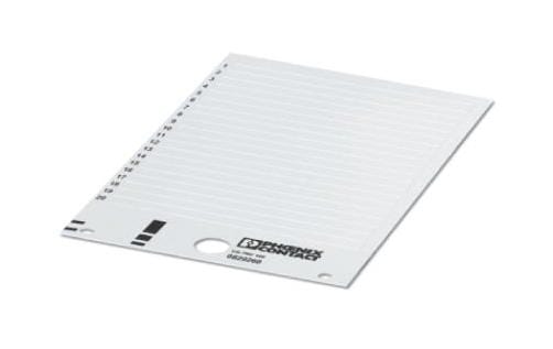 US-TMF 100 MARKER CARD, BLANK, 104MM, WHITE, TB PHOENIX CONTACT