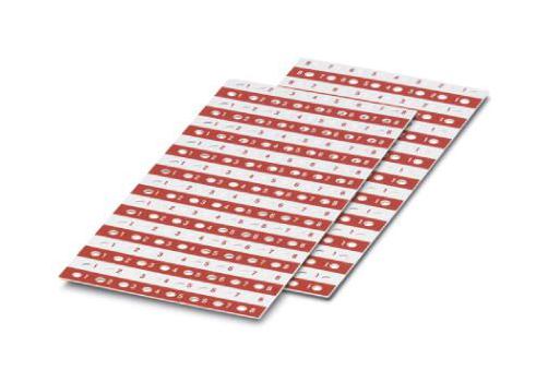 KZMP-RV 8:1-8 MARKING MASK CARD, 1-8, 7.62MM, WHT, TB PHOENIX CONTACT