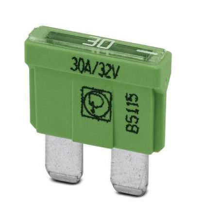 SI FORM C 30 A DIN 72581 AUTOMOTIVE FUSE, FLAT TYPE C, 30A, 24VDC PHOENIX CONTACT