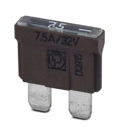 SI FORM C 7,5 A DIN 72581 AUTOMOTIVE FUSE, FLAT TYPE C, 7.5A/24VDC PHOENIX CONTACT