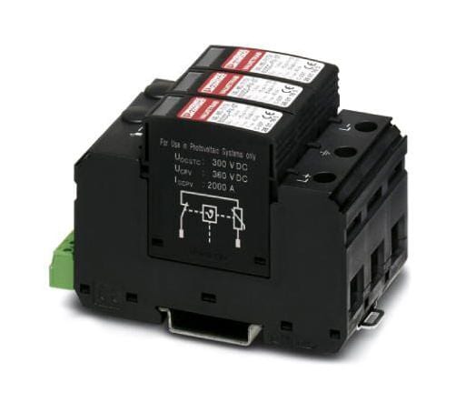 VAL-MS-T1/T2 600DC-PV/2+V-FM SURGE PROTECTOR, 40KA, 600V PHOENIX CONTACT