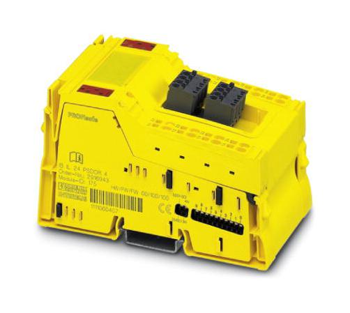 IB IL 24 PSDOR 4-F-PAC SAFETY MODULE, 19.2-30VDC, DIN RAIL, YEL PHOENIX CONTACT