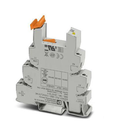 PLC-BSC-120UC/21HC RELAY SOCKET, 120V, DIN RAIL PHOENIX CONTACT