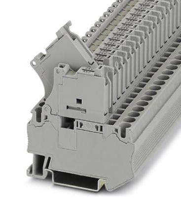 ST 4-HESILED 24 (5X20) GY/GY FUSE MODULAR TB, 2WAY, 10AWG, GRAY PHOENIX CONTACT