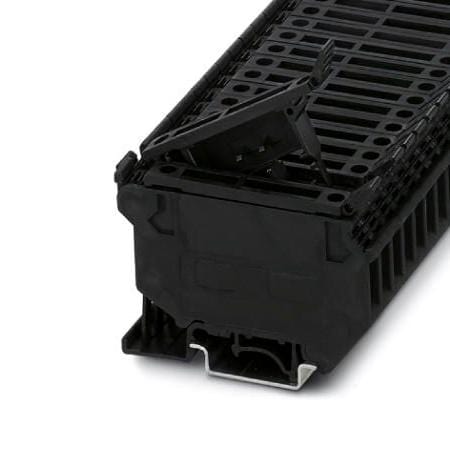 UK 5-HESI (5X20) FUSE MODULAR TB, 2WAY, 12AWG, BLACK PHOENIX CONTACT