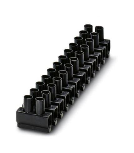 EC 25 BK TERMINAL BLOCK, BARRIER, 24POS, 4AWG PHOENIX CONTACT