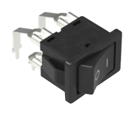 SDDJE30500 ROCKER SWITCH, DPST, 10A, 250VAC, THT ALPS ALPINE