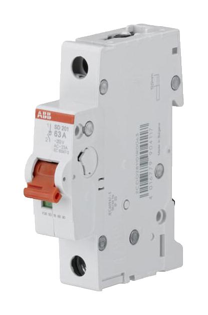 SD201/16 LOAD BREAK SWITCH, 1 POLE, 16A, 253V ABB