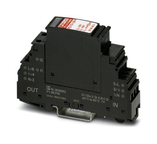 PLT-T3-120-FM SURGE PROTECTOR, 3KA, 150VAC PHOENIX CONTACT