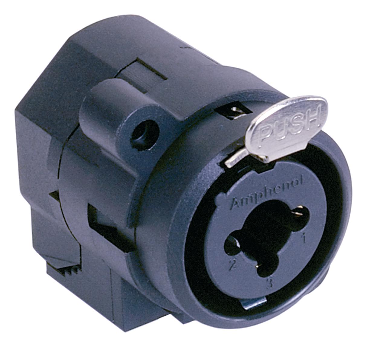 ACJC6VBULK XLR CONNECTOR, JACK, 3POS, CHASSIS AMPHENOL SINE/TUCHEL