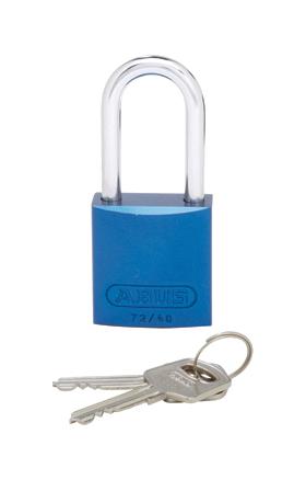 PSL-7BU-LS LOCKOUT PADLOCK, 38.1MM, ALUM/STEEL, BLU PANDUIT