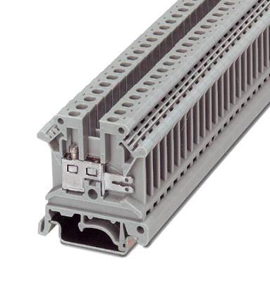 UK 4-FSR(2-2,8-0,8) DIN RAIL TB, SLIP-ON, 2POS, 24-12AWG PHOENIX CONTACT