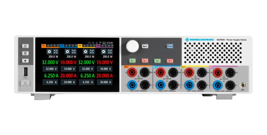 NGP804 POWER SUPPLY, BENCH, 4CH, 32V, 20A, 800W ROHDE & SCHWARZ