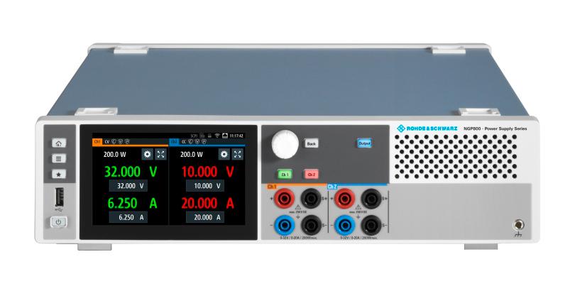 NGP802 POWER SUPPLY, BENCH, 2CH, 32V, 20A, 400W ROHDE & SCHWARZ
