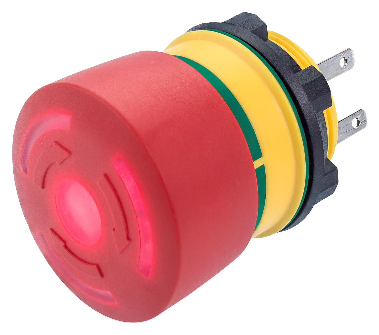 84-5341.2B20 E-STOP SWITCH, DPST-NC, 3A, 120V, PANEL EAO