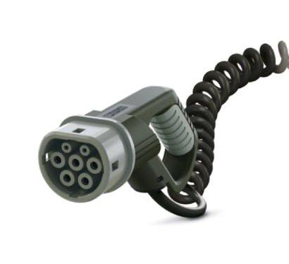 EV-T2M3C-1AC20A-4,0M2,5EHBK00 AC CHARGING CABLE, 4M, 250VAC, 20A, BLK PHOENIX CONTACT