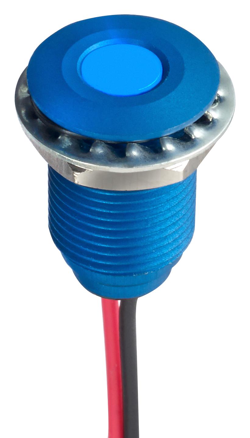 Q10F5ABXXB02E LED PANEL INDICATOR, BLUE, 10MM, 3.3V APEM