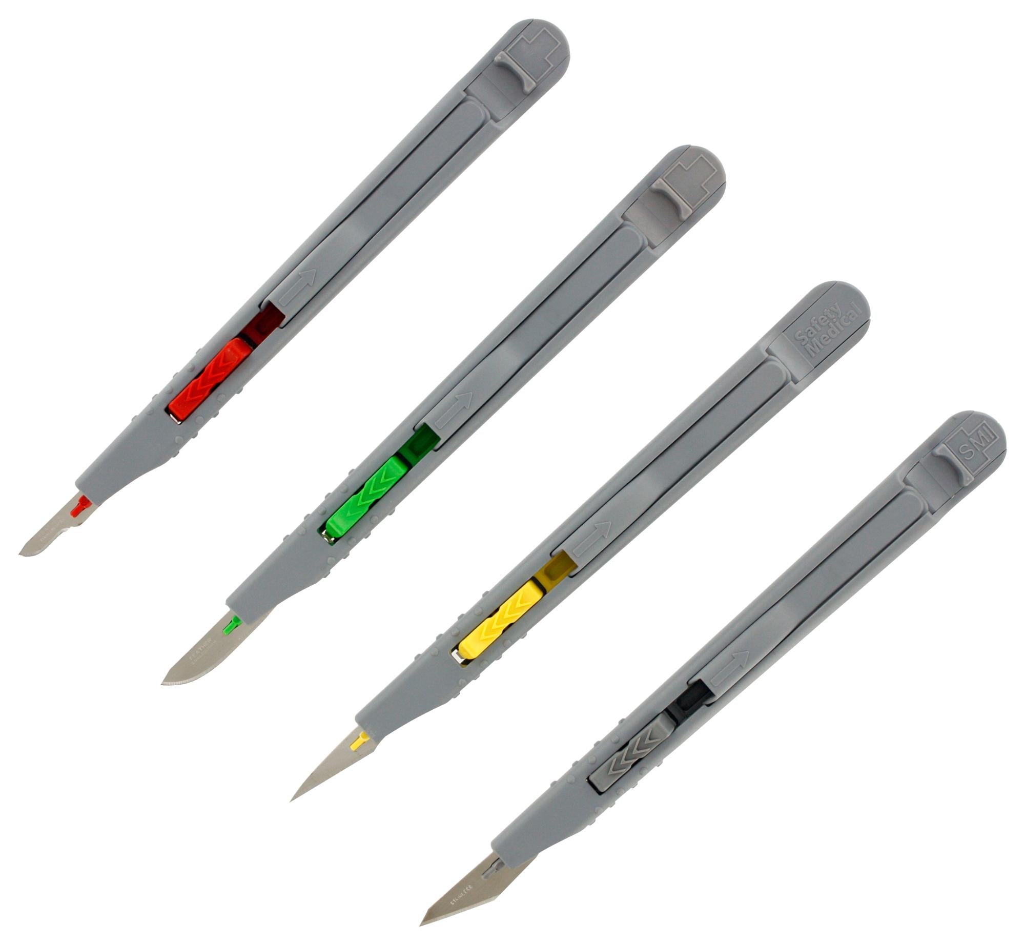 MP002100 RETRACTABLE SAFETY KNIFE SET, 4PC MULTICOMP PRO