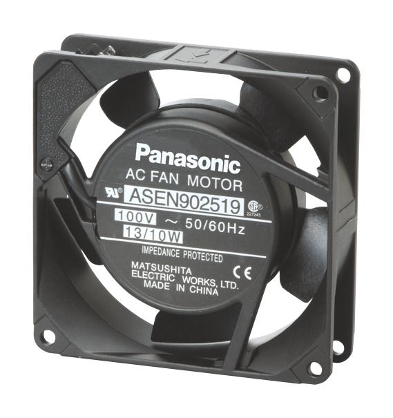 ASEN902519 AXIAL FAN, 92MM, 100V, 0.8M3/MIN, 34DBA PANASONIC