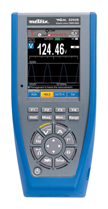 MTX3293B HANDHELD DIGITAL MULTIMETER, 20A, 1KV METRIX
