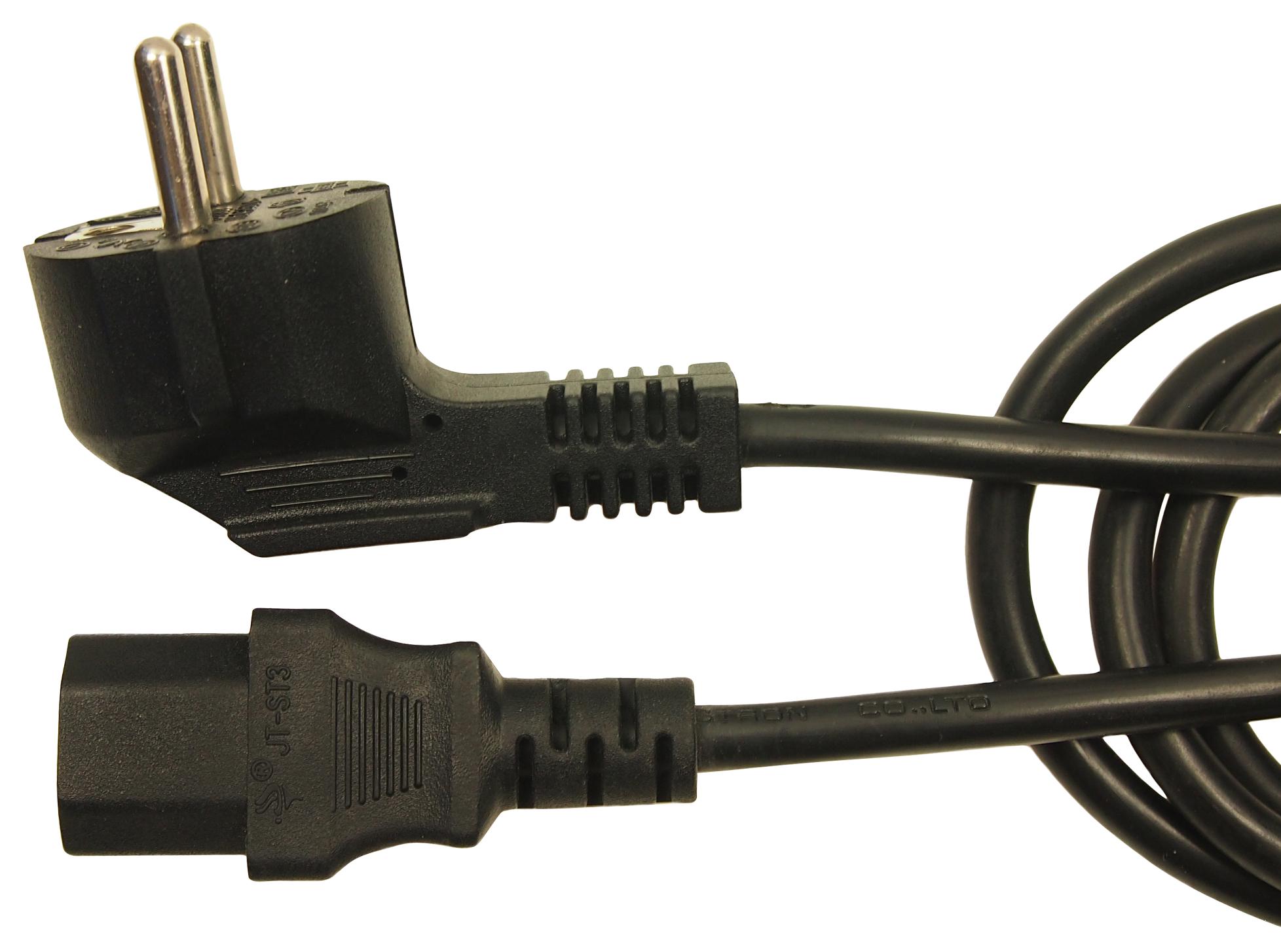 FCR72041 PWR CORD, SCHUKO PLUG-IEC PLUG, 2.5M CLIFF ELECTRONIC COMPONENTS