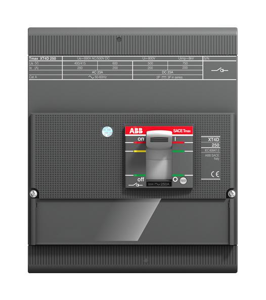 1SDA068213R1 THERMAL MAG CKT BREAKER, 250A, 4P, 690V ABB