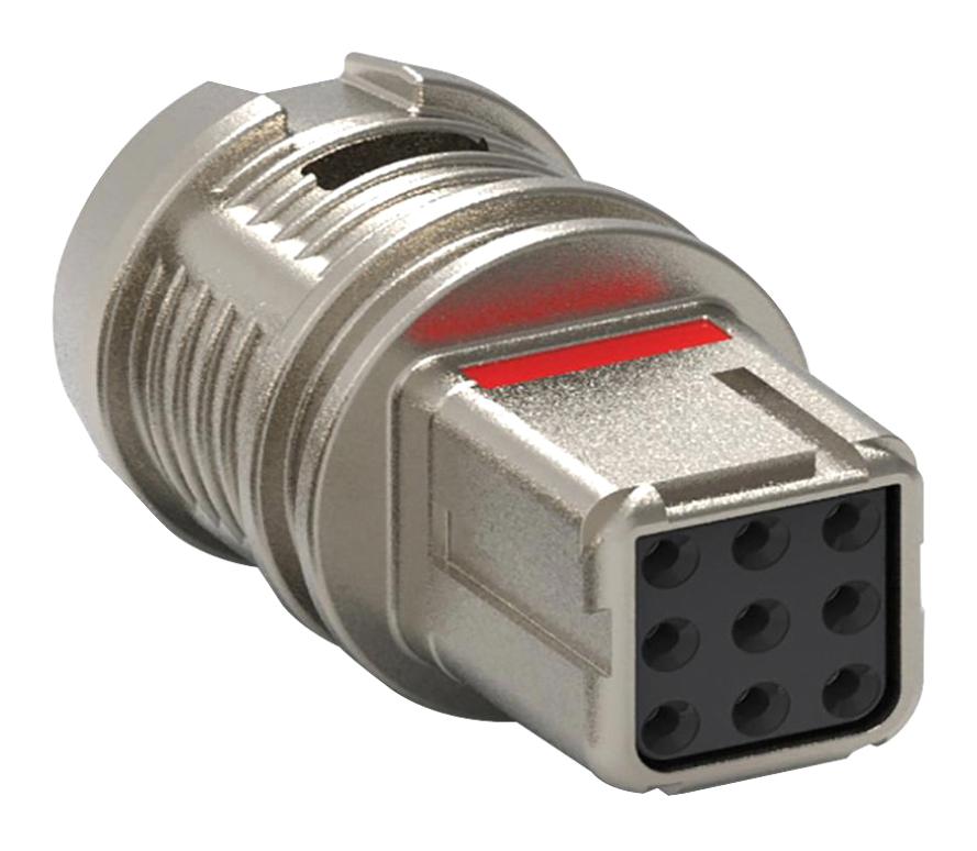 D369-MR99-NS1 CONNECTOR, RCPT, 9POS, 3 ROW, CRIMP TE CONNECTIVITY