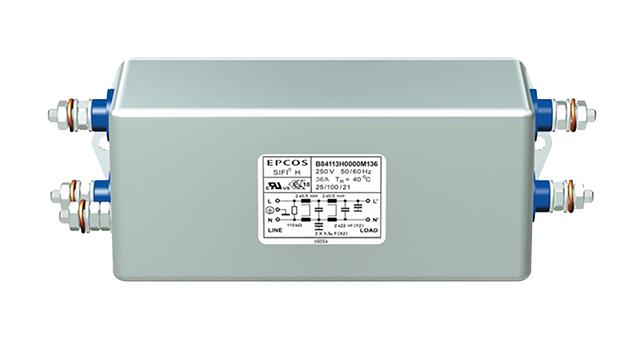 B84113H0000M136 POWER LINE FILTER, MEDICAL, 250V, 36A EPCOS