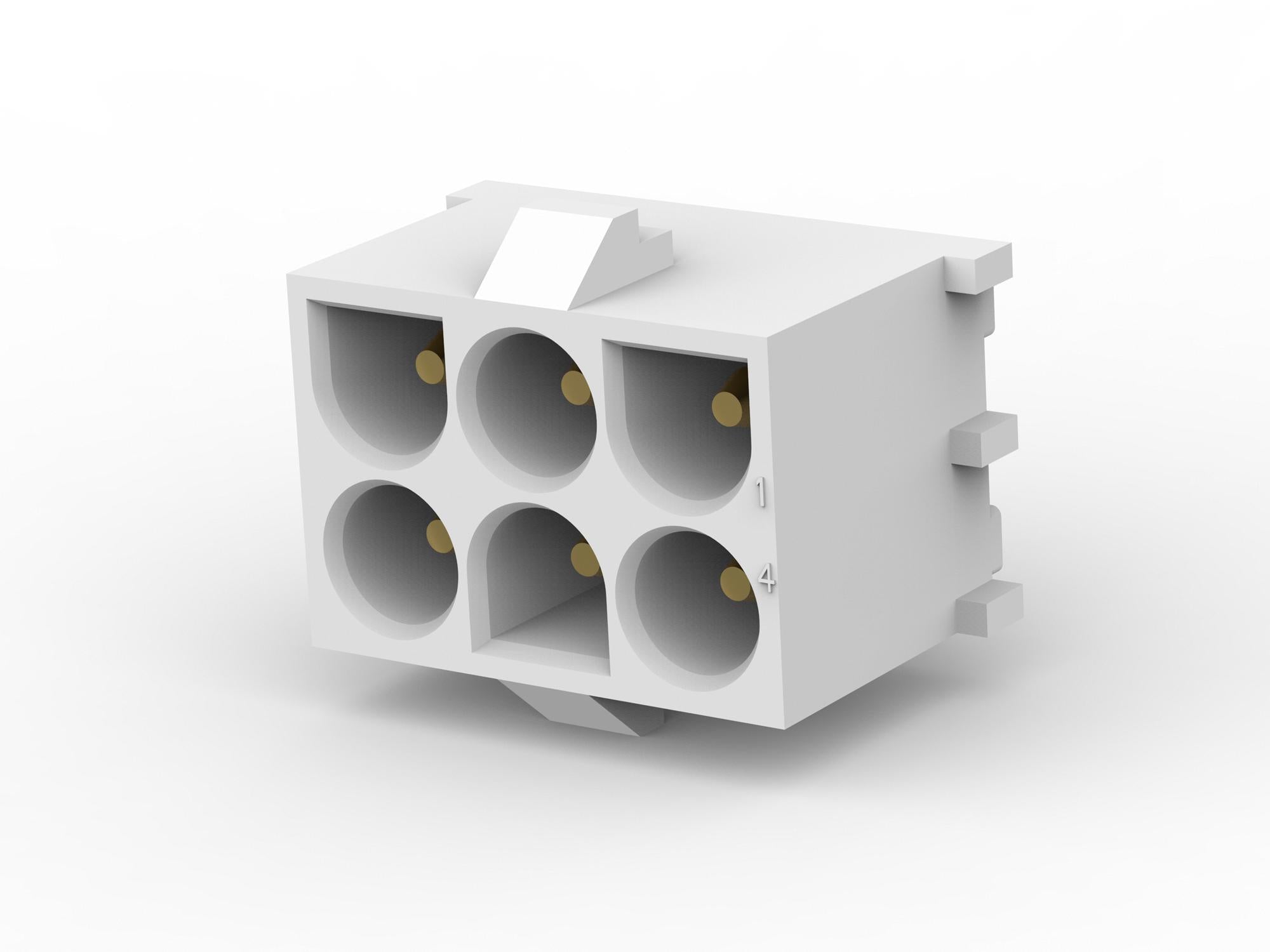 350711-4 WTB CONNECTOR, HEADER, 6POS, 2ROW, THT AMP - TE CONNECTIVITY