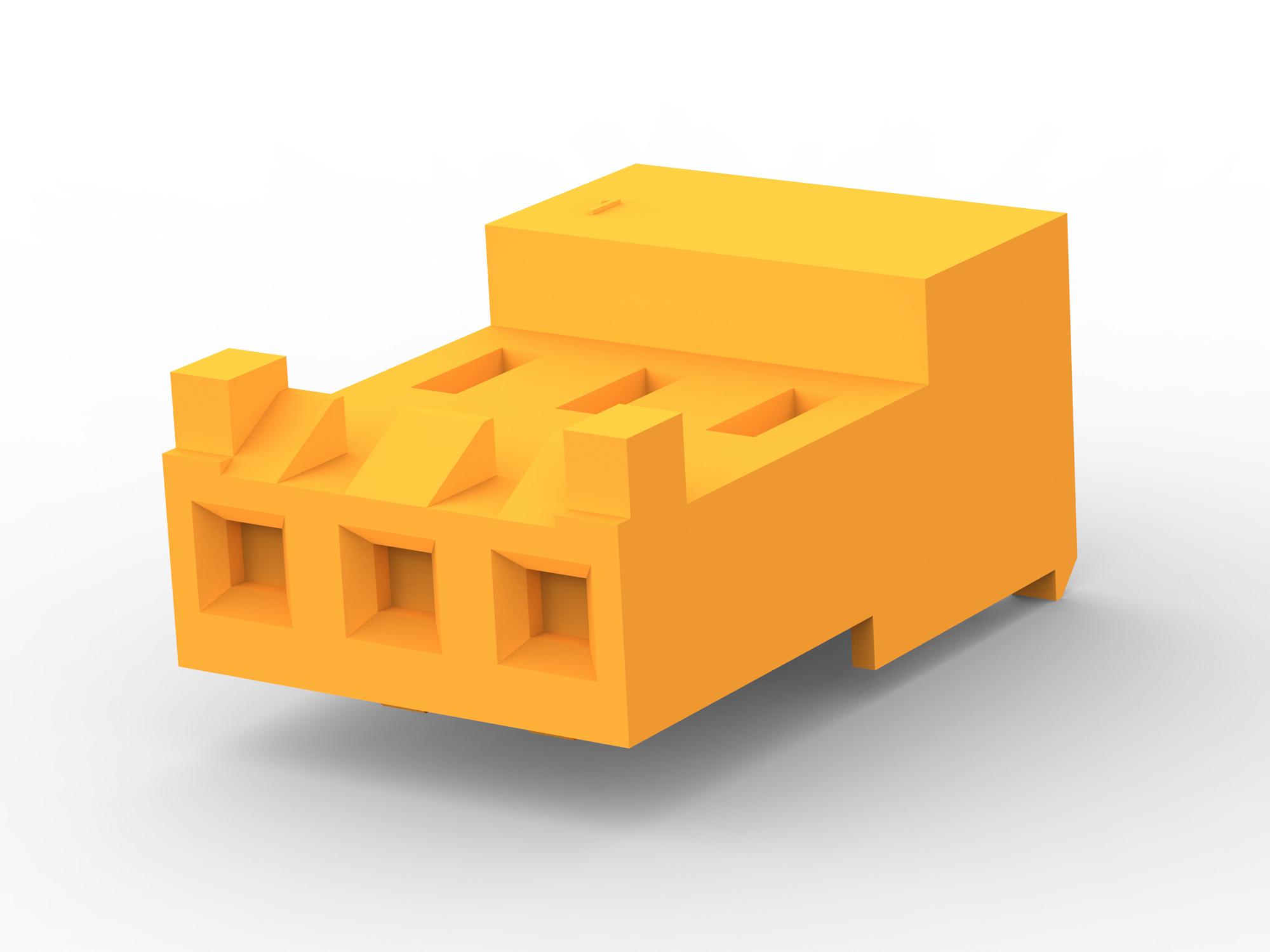 3-643817-3 WTB CONN, RCPT, 3POS, 1ROW, 3.96MM AMP - TE CONNECTIVITY