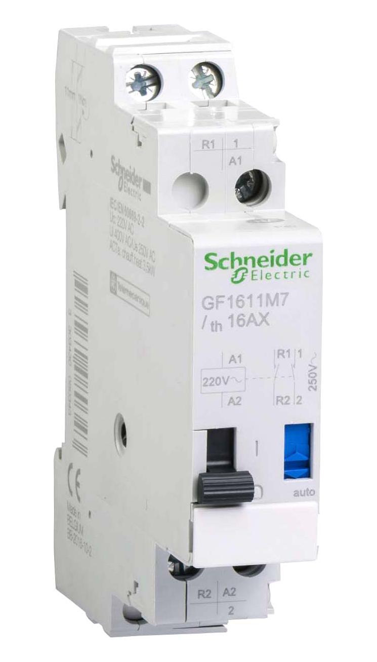 GF1611M7 IMPULSE RELAY 1NO 1NC 16A POLE SCHNEIDER ELECTRIC