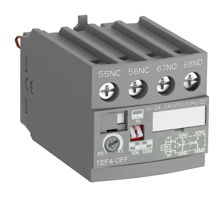 1SBN020114R1000 TEF4-OFF ELEC TIMER,AF09..AF38+NF RELAYS ABB