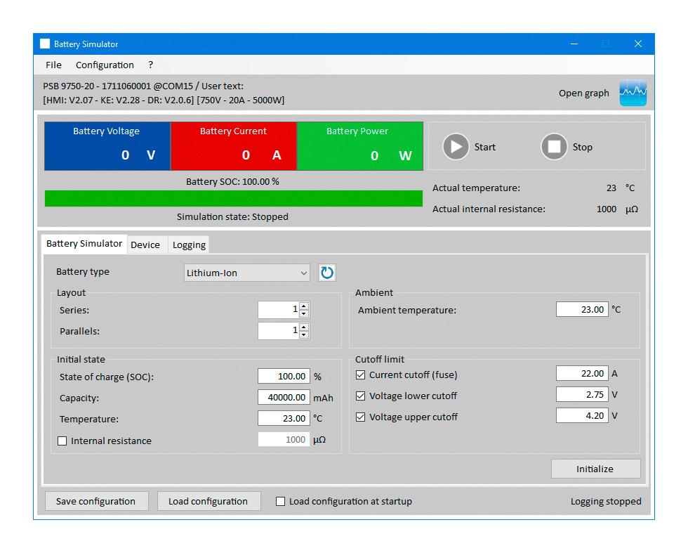 EA-LICENSE BS LEAD-ACID LEAD-ACID BATTERY SIMULATION SOFTWARE EA ELEKTRO-AUTOMATIK