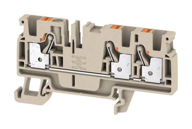 2051240000 TERMINAL BLOCK, DIN RAIL, 3POS, 12AWG WEIDMULLER