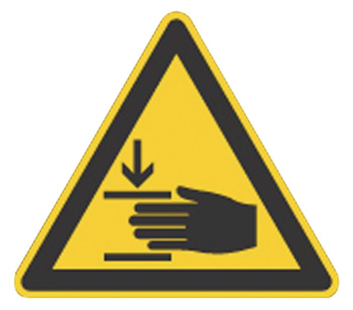 250307FR SIGN, WARNING, DANGER HANDS, PK7 BRADY