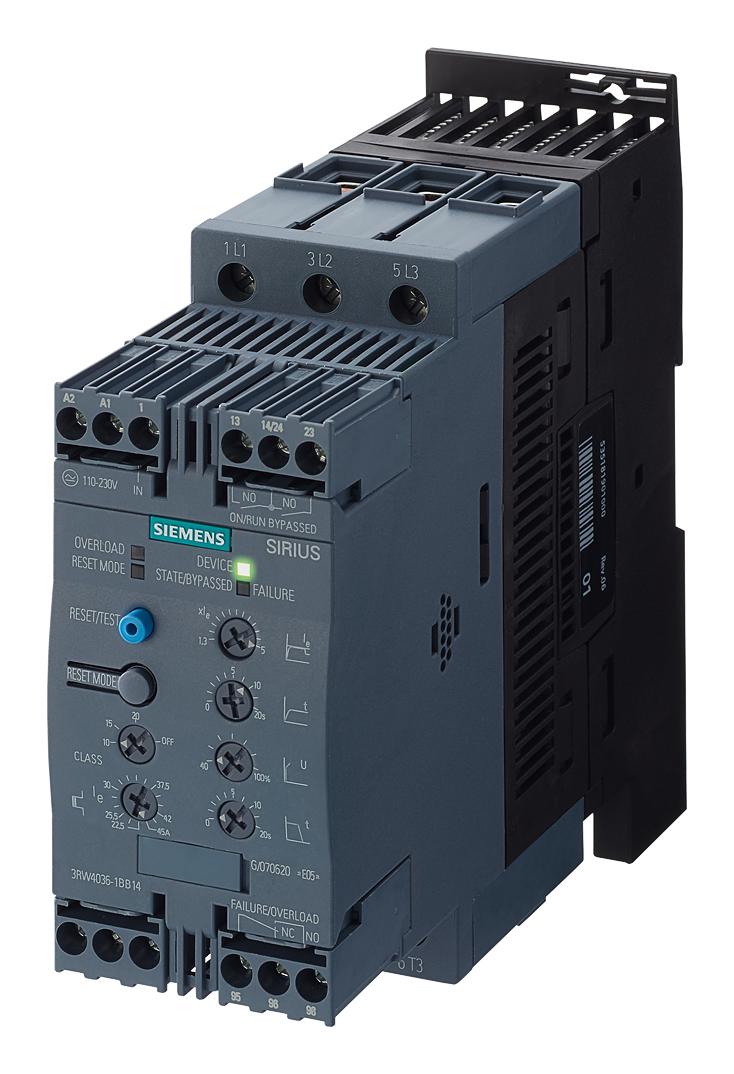 3RW4036-1BB15 MOTOR STARTER CONTROLLER SIEMENS