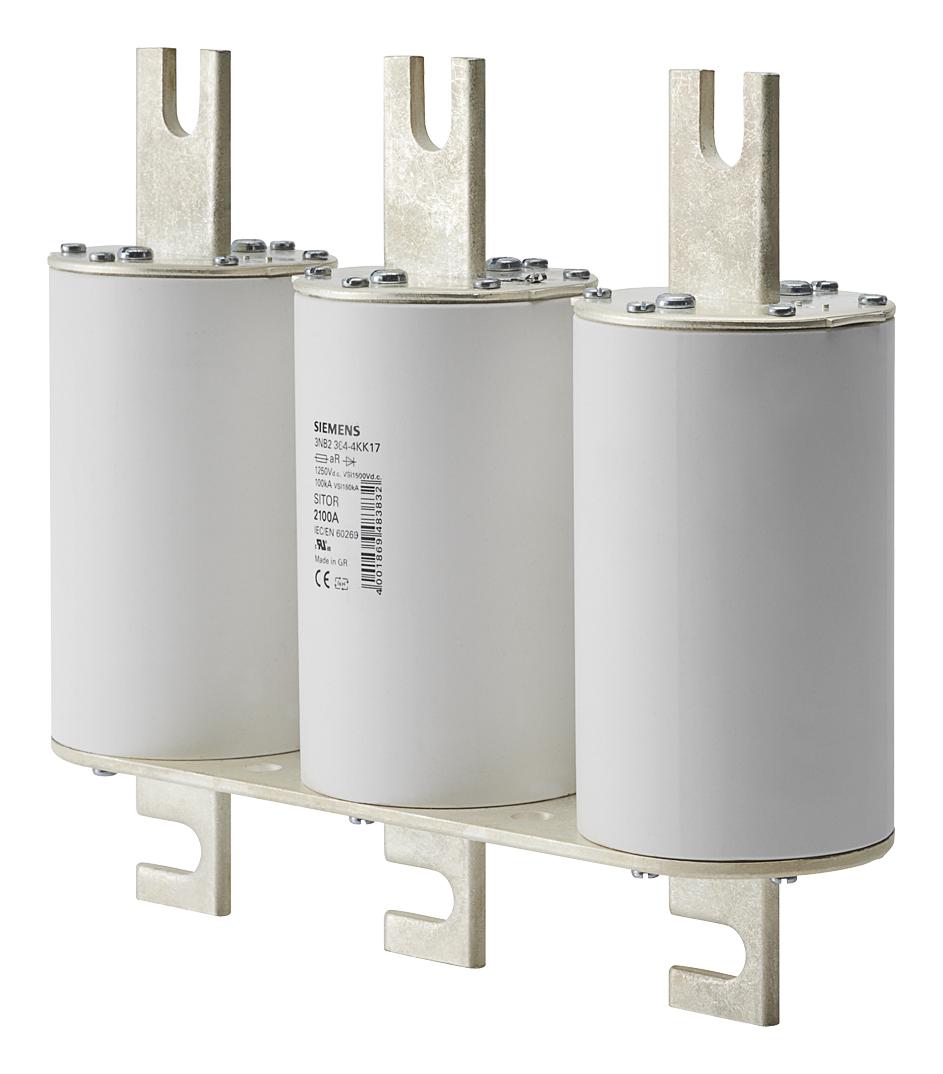 3NB2364-4KK17 HRC FUSE, 2.1KA, 1.25KVDC, BLADE TAG SIEMENS