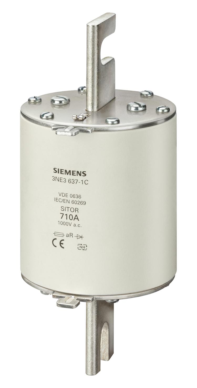 3NE3421-0C HRC FUSE, 100A, 1KVAC, 440VDC, BLADE TAG SIEMENS