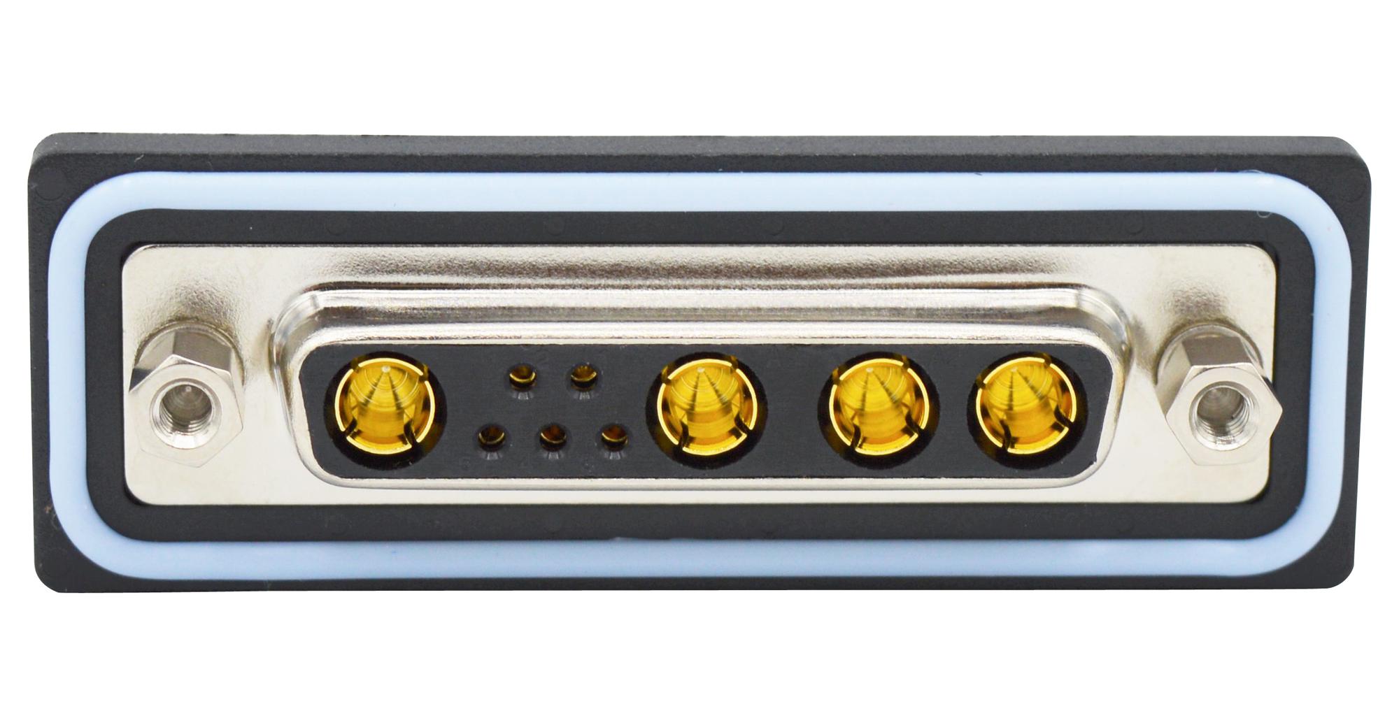 CDFR9W4213L212 COMBO D-SUB CONN, R/A RCPT, DB-9W4 NORCOMP