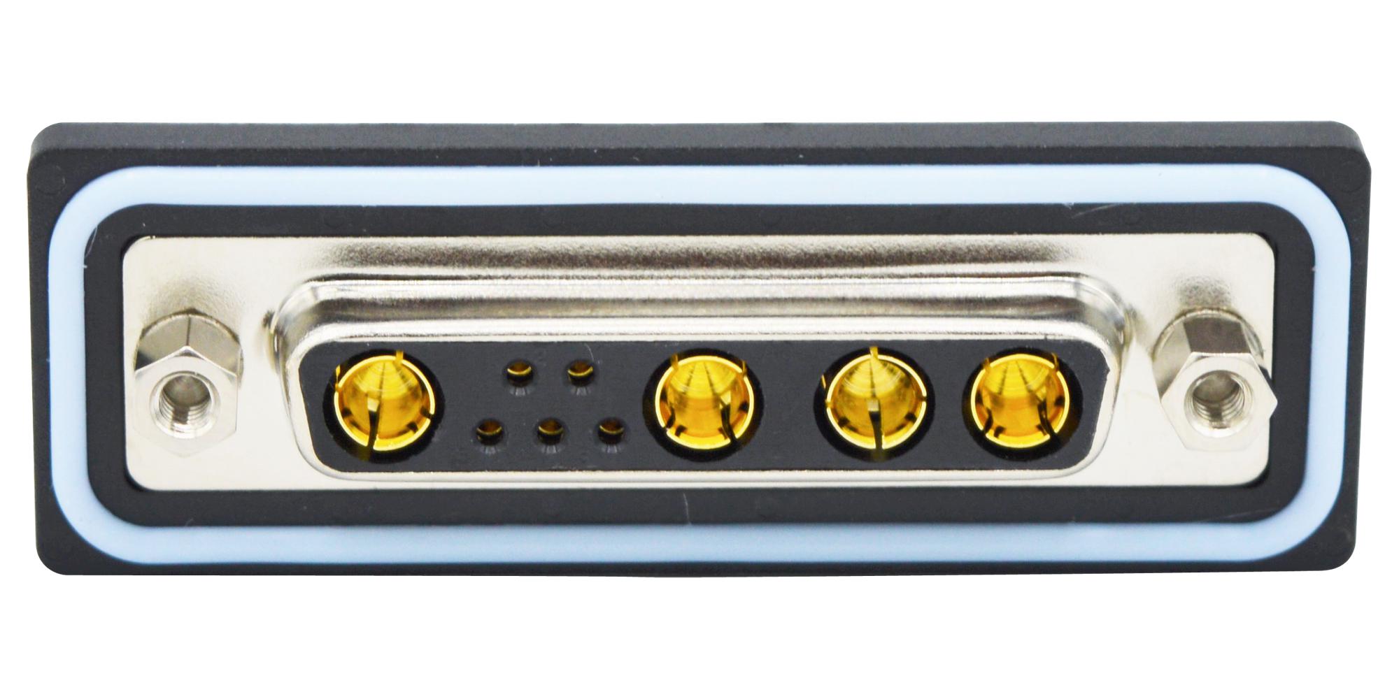 CDFR9W4213L262 COMBO D-SUB CONN, R/A RCPT, DB-9W4 NORCOMP